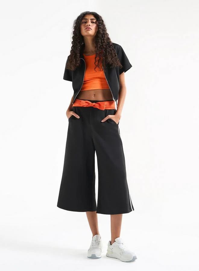 Splash FAV Solid Culottes with Pockets and Panel Detail
