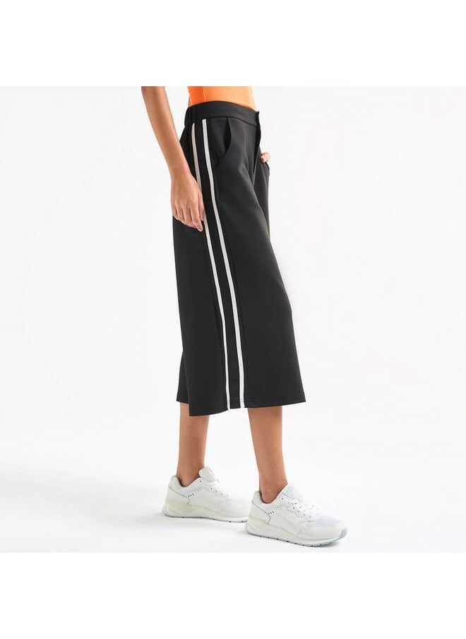 FAV Solid Culottes with Pockets and Panel Detail  - Image 3