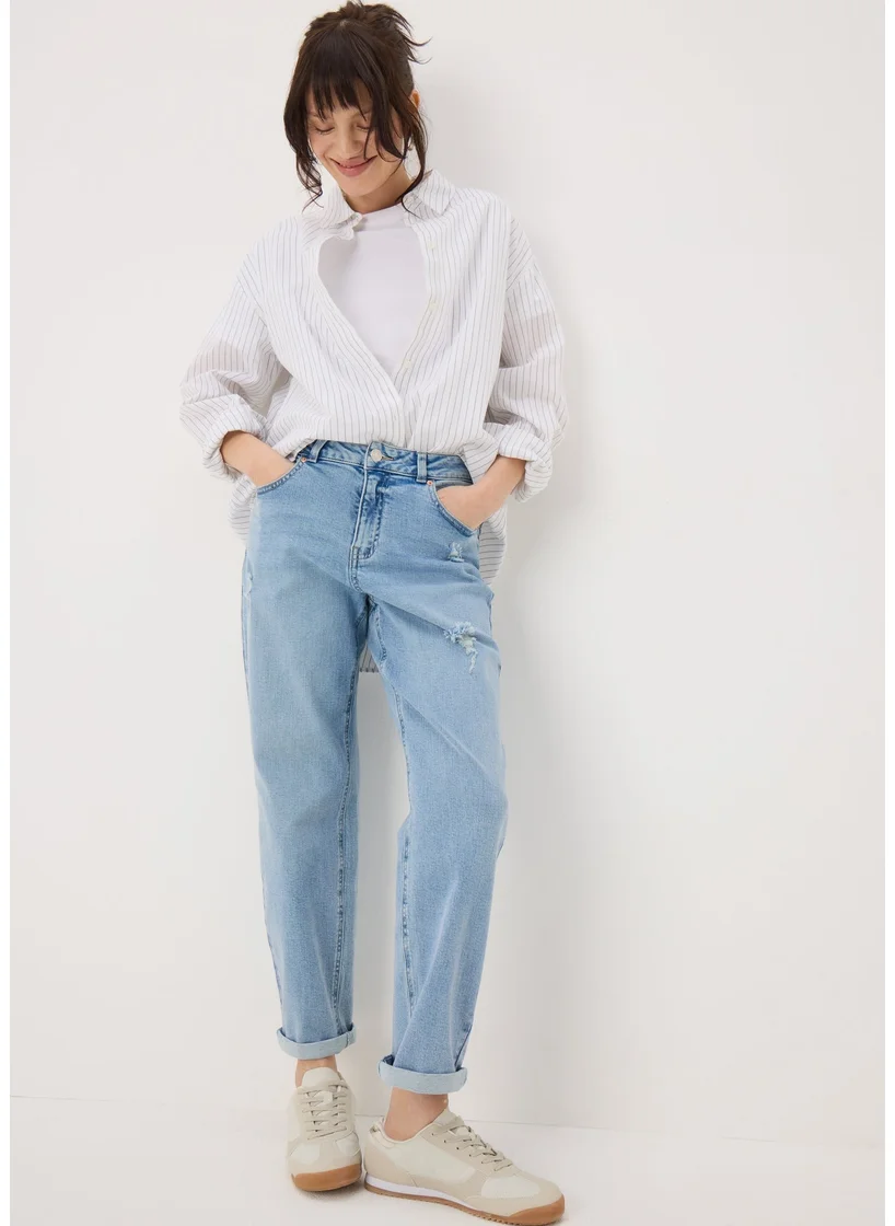 Matalan Riley Boyfriend Lightwash Jeans