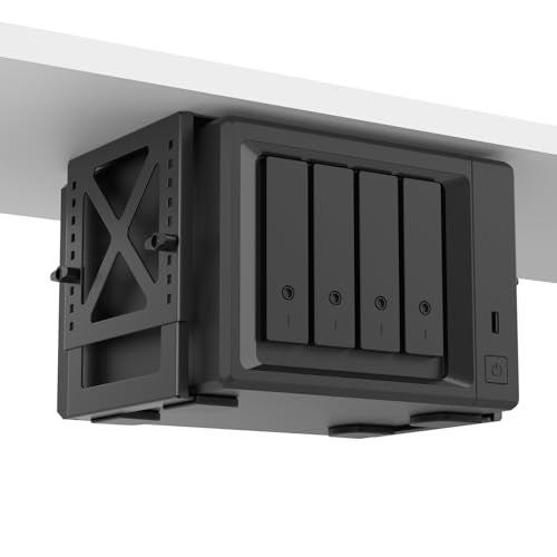 Monzlteck Adjustable Under Desk PC or NAS Mount Bracket HolderCompatible with Desktop NASNetwork Attached StorageCPUUPSSmall Form Factor Desktop TowerXbox Series xOptiPlex70007010 - Image 1