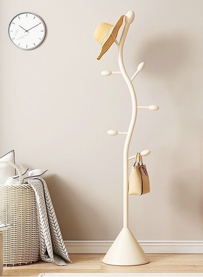fashionhome Classic Coat Stand Clothes Rack Hat Stand Freestanding Hanger with Multi Hooks High Grade Iron Tree Clothes Rack for Hat Clothes Scarves Handbags Umbrella for Living Room Bedroom Offices 30x168 cm - Image 1