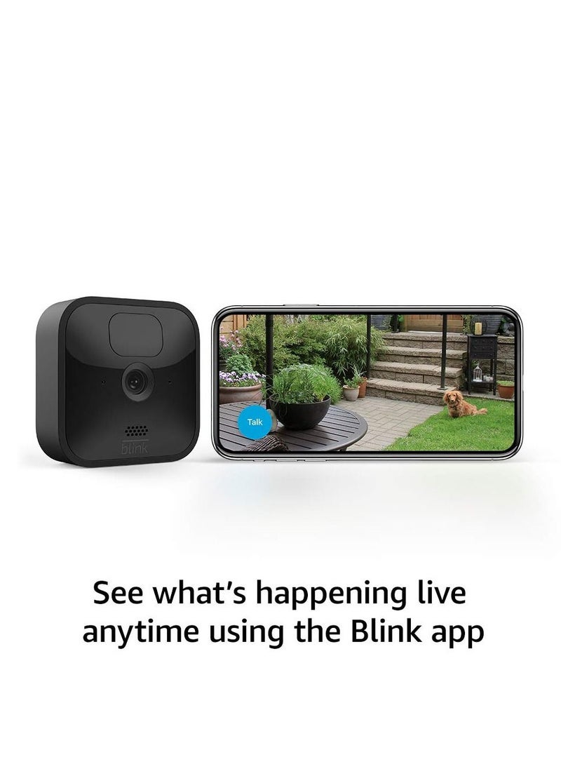 Blink - Blink 5 Camera Security System - 4 Outdoor Battery Powered Cameras, 1 Mini Indoor Plug-in Camera, with Yard Sign - Image 1