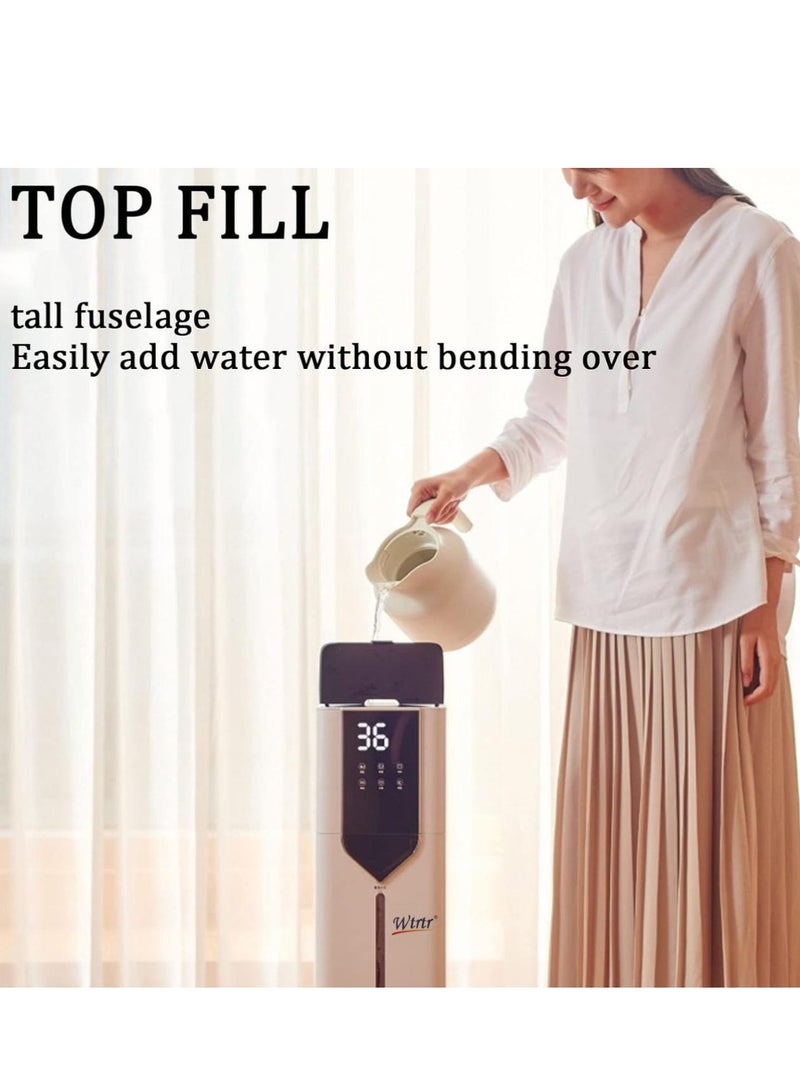 Wtrtr Wtrtr 10L Humidifiers, Floor humidifier Bedroom Humidifiers for Large Room with Extended Tube, Room Cool Mist Humidifier (10L) - Image 2