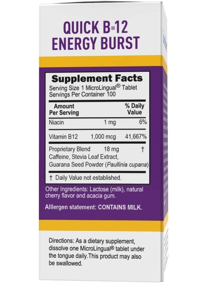 Superior Source Quick B-12 Energy Burst Tablets for Adults - Image 4