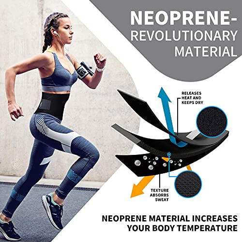 Fashnex Waist Belt Made of Neoprene for Women & Men for Tummy Exercise. - Image 2