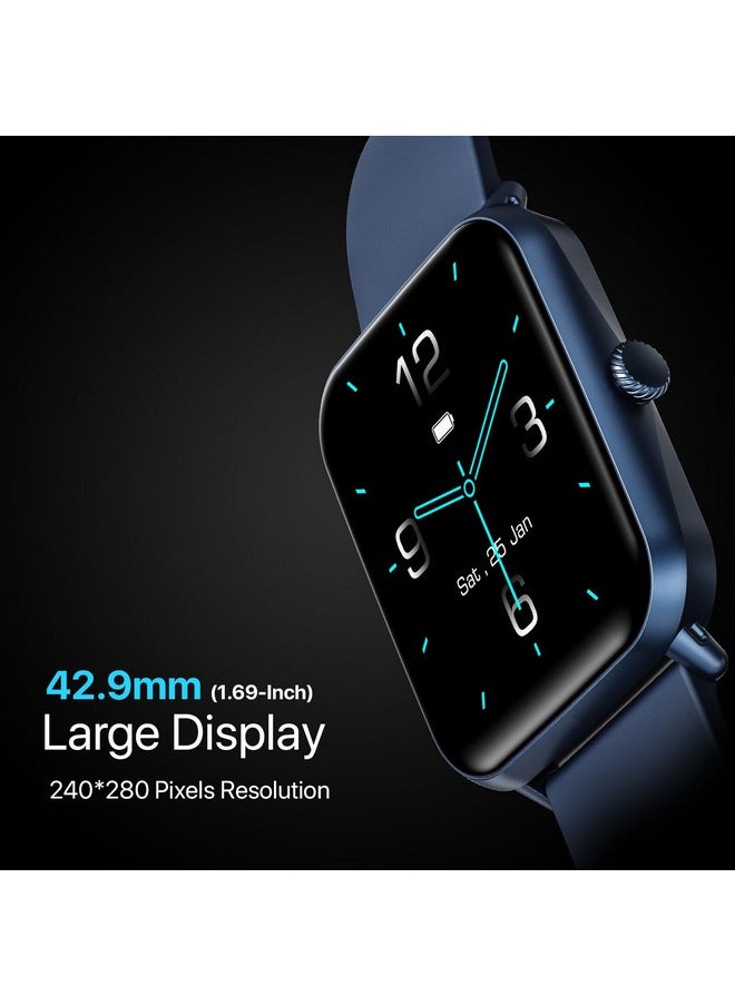 Fire-Boltt Ninja Call Pro Smart Watch Dual Chip Bluetooth Calling, 42.92mm (1.69 inch) Display, AI Voice Assistance with 100 Sports Modes, with SpO2 & Heart Rate Monitoring