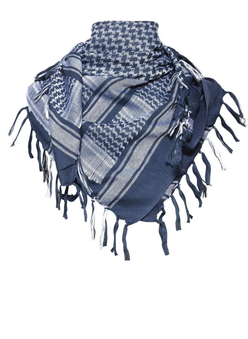 Desert Scarf, Head Neck Scarf, Men Head Scarf, Arab Wrap with Tassel, 100% Cotton Material  - Image 1