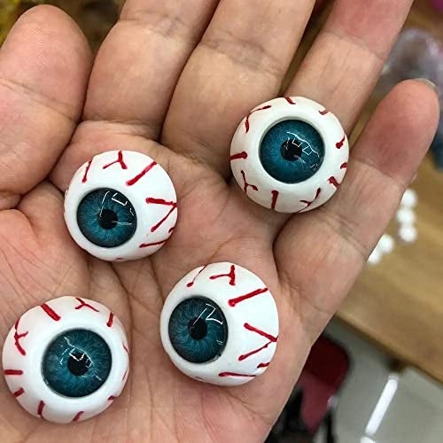 RSAAUD® 6pcs Halloween Eyeballs Plastic Scary Eyeballs Halloween Skeleton Eyeballs Horror Props for Halloween Party Decorations - Image 5