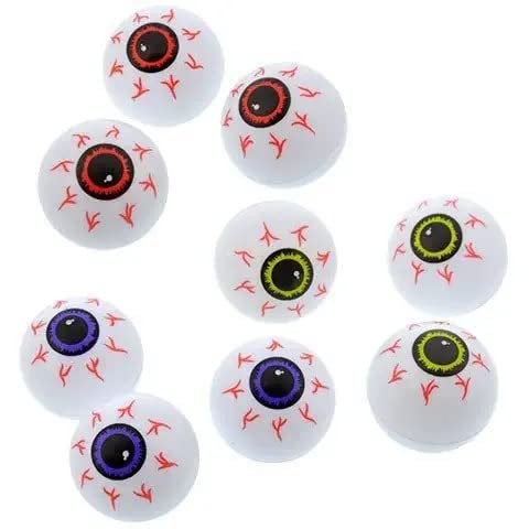 RSAAUD® 6pcs Halloween Eyeballs Plastic Scary Eyeballs Halloween Skeleton Eyeballs Horror Props for Halloween Party Decorations - Image 3