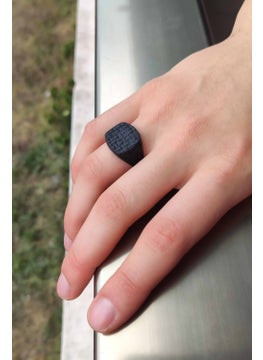 The Collection Wicker Model Adjustable Black Ring  - Image 3