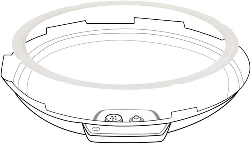 ZoneFly Original Sealing Ring for Cuisinart 6 Quart Pressure Cooker - Replacement Silicone Gasket for CPC-600, 2-Pack - Image 3