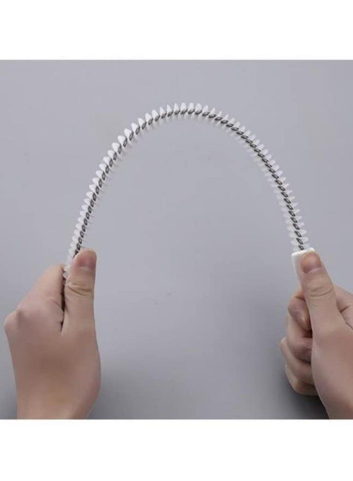 SOLARAE Flexible Sink Cleaning Brush Water Pipe Drain Dredge Tool Bath Plug Long Hair Remover Overflow Unblocker Stick Snake Tube - Image 4