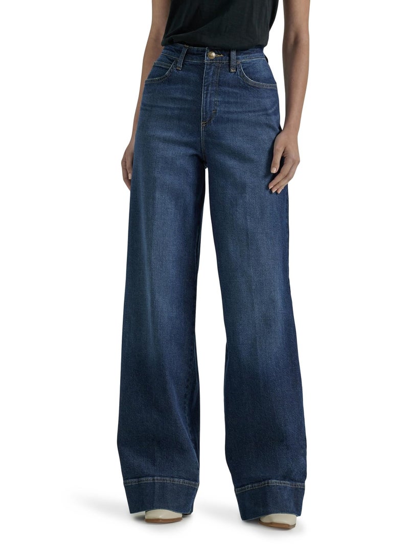 Lee Womens Legendary High Rise Trouser Jeans, Inner Strength, 16 US - Image 1