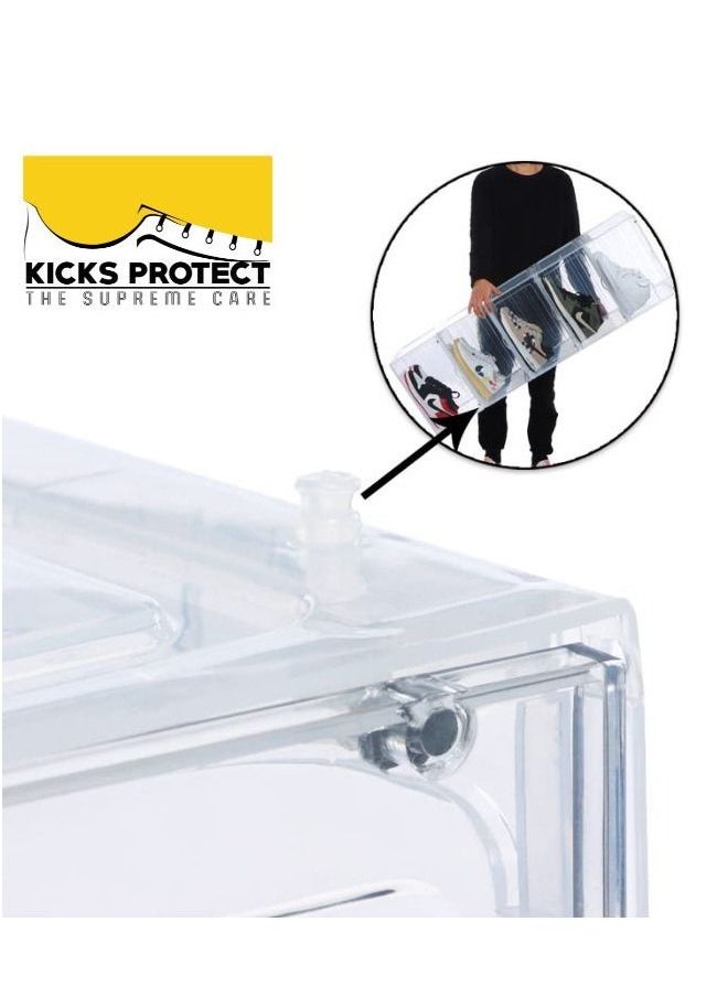Kicks Protect - StackEm Sneaker Crates Shoe Box Side Drop Clear - Image 1