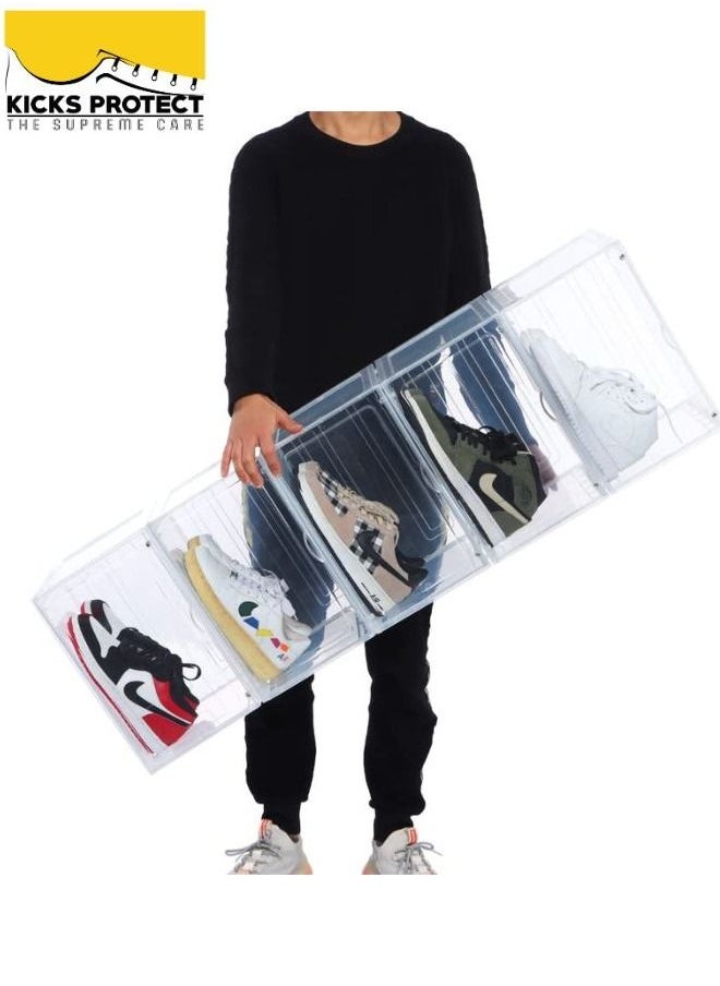 Kicks Protect - StackEm Sneaker Crates Shoe Box Side Drop Clear - Image 1