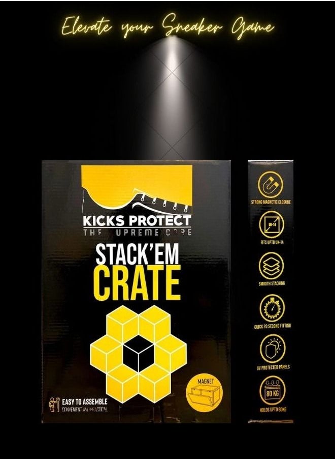 Kicks Protect - StackEm Sneaker Crates Shoe Box Side Drop Clear - Image 1