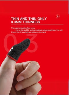 KASTWAVE 4-Piece Mobile Gaming Finger Sleeves – Sweatproof, Anti-Slip, Ultra-Thin Conductive Fabric for PUBG, Free Fire & Call of Duty  - Image 5