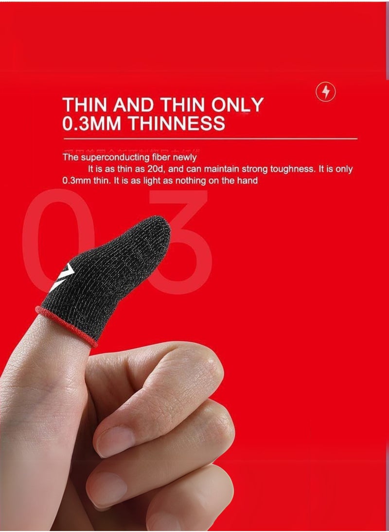 KASTWAVE 4-Piece Mobile Gaming Finger Sleeves – Sweatproof, Anti-Slip, Ultra-Thin Conductive Fabric for PUBG, Free Fire & Call of Duty  - Image 5