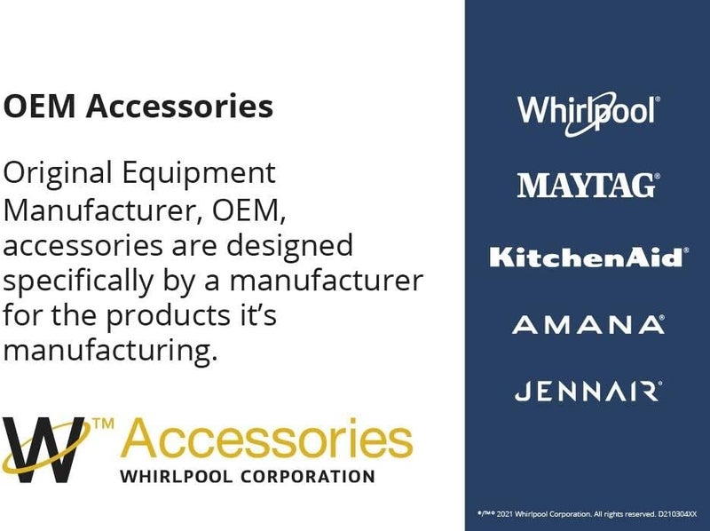 Whirlpool W11281268 Genuine OEM Drain Hose For Washers Black  Replaces WPW10267638 W10267638 W11250143 W11044871 W11198580 W11234073 - Image 3
