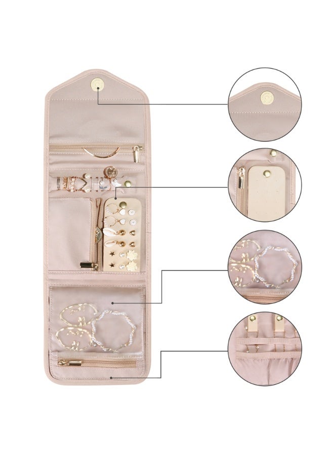 BAGSMART BAGSMART Soft Pink Peri Folding Jewelry Organizer  - Image 2