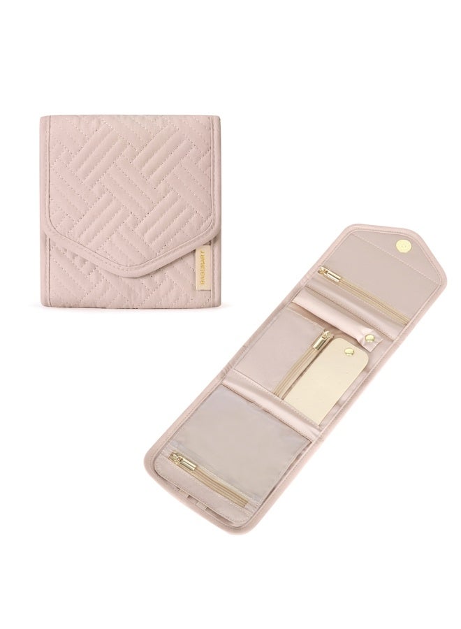BAGSMART BAGSMART Soft Pink Peri Folding Jewelry Organizer  - Image 5