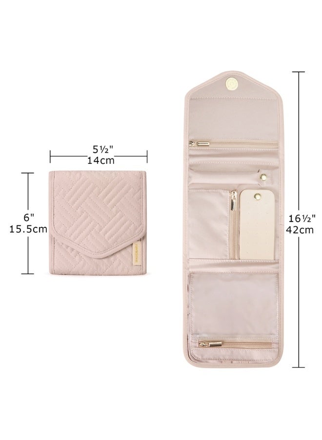 BAGSMART BAGSMART Soft Pink Peri Folding Jewelry Organizer  - Image 3