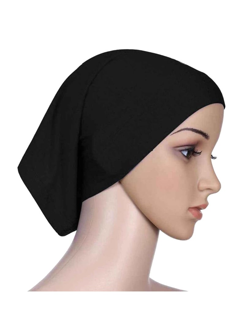 2 Pieces Comfortable Classic Long Scarf Hijab Cap For Women and Girls Long Scarf Turbans for Women Soft Turban Head Wrap for Lady - Image 2