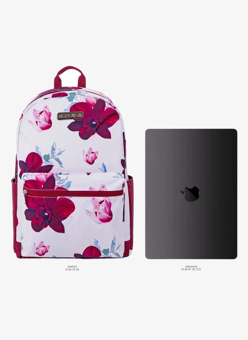 Nova Nova Flower1 18-Inch School Backpack for Girls, School Bag