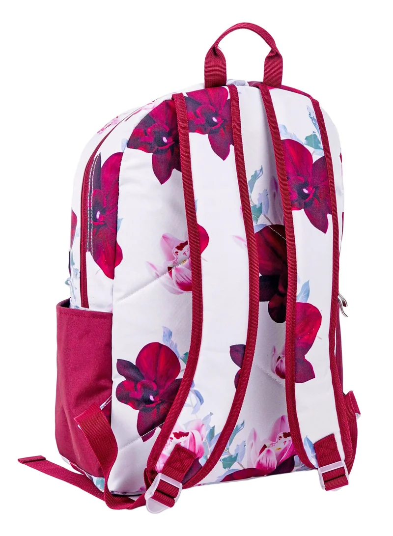 Nova White Nova Flower1 18-Inch School Backpack for Girls, School Bag for Women | Best Price UAE