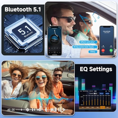 Podofo Upgrade Wireless CarPlay Single Din Radio 7 Inch Flip Out Touchscreen Car Stereo with Wireless Android Auto Bluetooth Mirror Link AM/FM USB Car Play Car Audio Receiver HD Backup Camera - Image 4