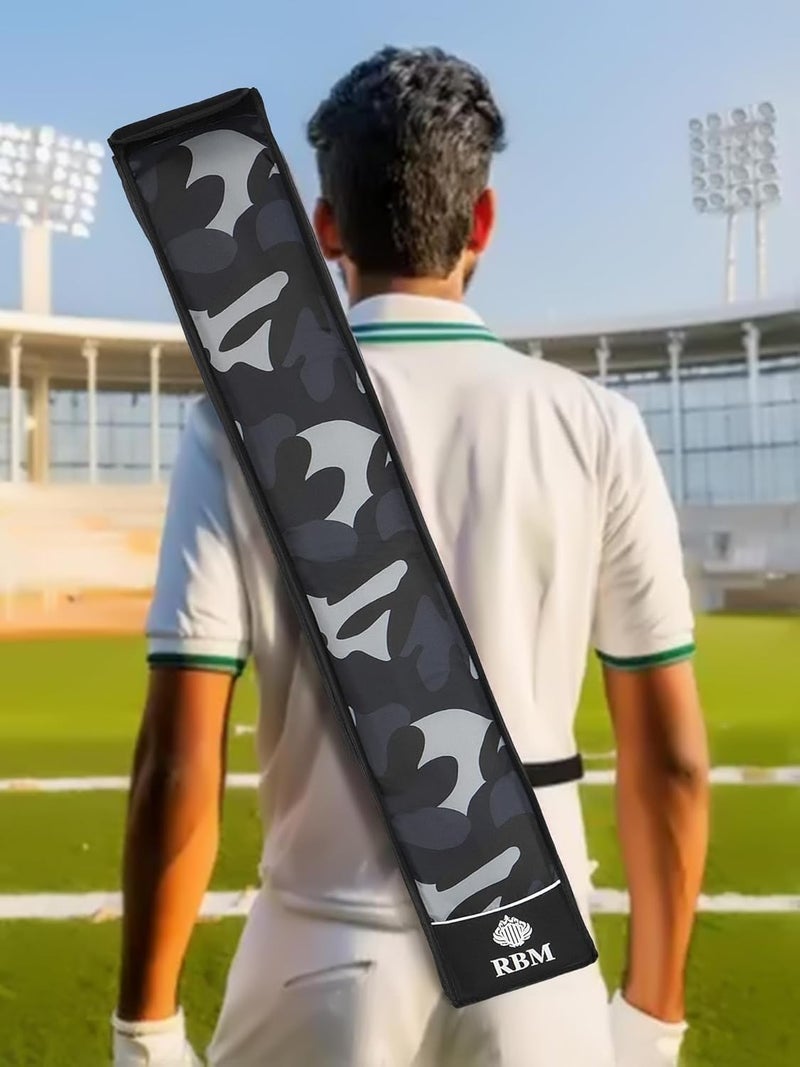 RBM Military Cricket Bat Cover | Waterproof Polyester Bat Carry Bag with Adjustable Strap | Durable & Lightweight | Suitable for All Standard Cricket Bats (RBMBTBAG03/1) - Image 1