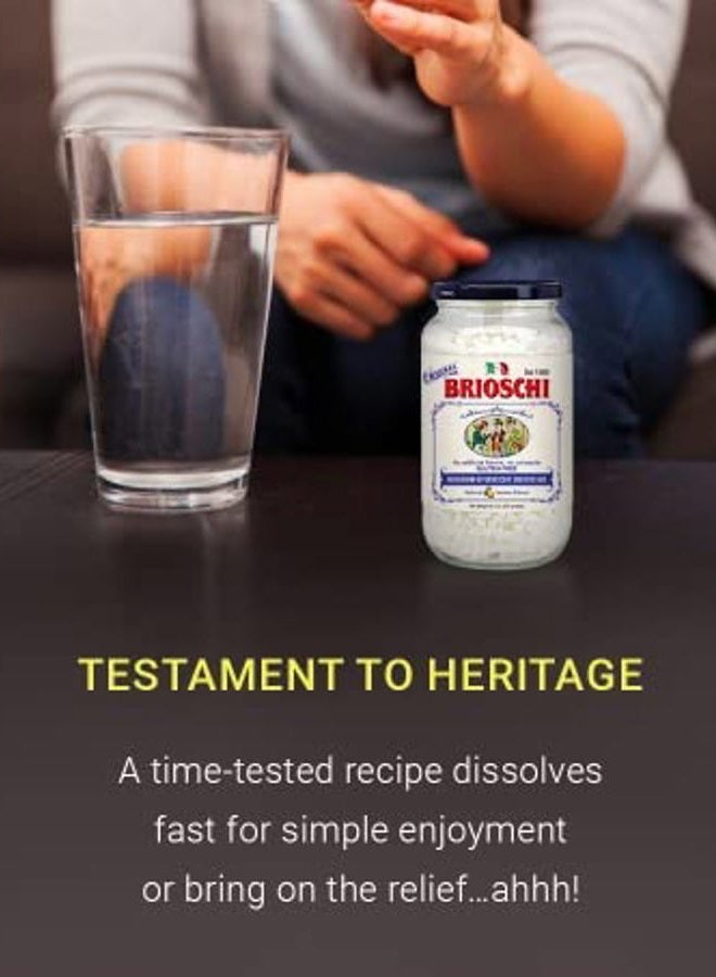 Brioschi Italian Lemon Flavored Refreshing Effervescent | Digestive Aid, Heartburn, Upset Stomach, Acid Indigestion | Gluten Free, No Colorants, No Artifictial Flavors | 8.5 oz Glass - Image 5