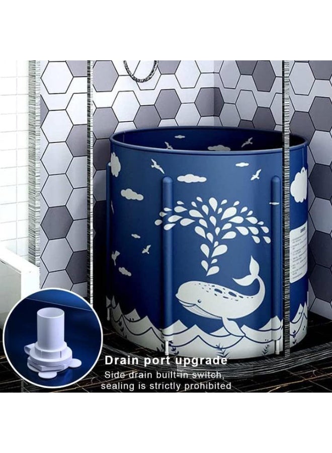 حوض استحمام قابل للطي ومحمول، 70x65 سم - Image 3