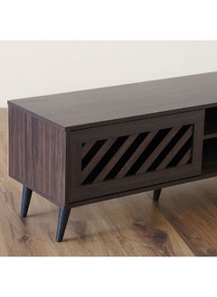 DANUBE HOME Jax Tv Cabinet Upto 75 Inches Entertainment Wall Tv Unit Wooden Tv Rack Stand Media Console Table For Living Room L 180x40x44.5 Cm Walnut  - Image 5