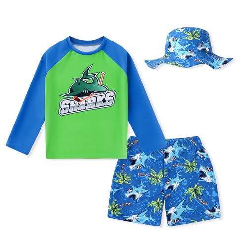 Redair Kids Bathing Suits Boys Swim Set Kids Rash Guard Swim Sets Children Bathing Suit Size 6 - Image 1