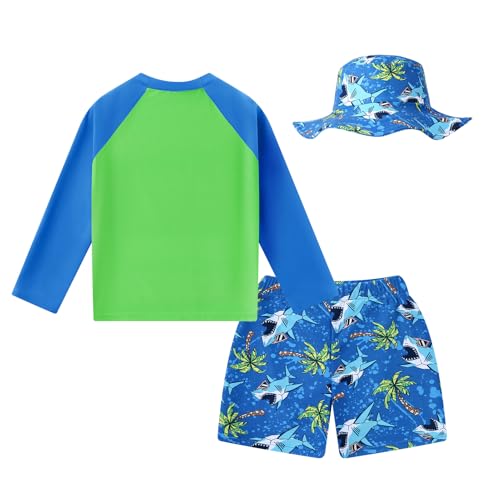 Redair Kids Bathing Suits Boys Swim Set Kids Rash Guard Swim Sets Children Bathing Suit Size 6 - Image 4