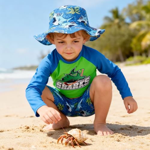 Redair Kids Bathing Suits Boys Swim Set Kids Rash Guard Swim Sets Children Bathing Suit Size 6 - Image 2