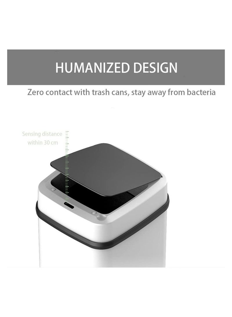 Arabest Automatic Dustbin, Contact Motion Sensor Bathroom Dustbin, Kitchen Dustbin with Cover, Electric Intelligent Dustbin，charging Model  - Image 5