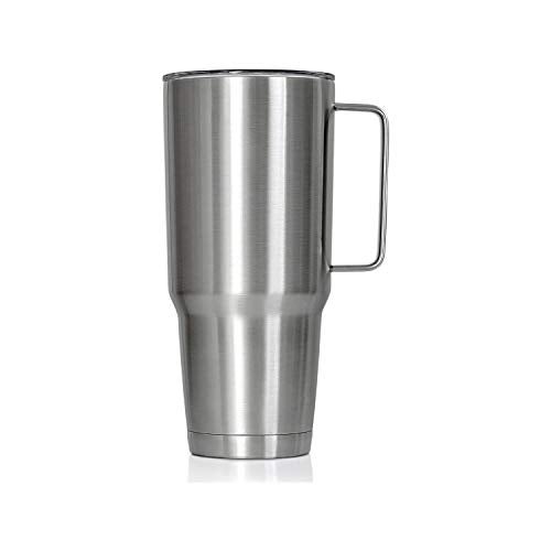 Maxam XPAC 64 Ounce Double Vacuum Wall Stainless Steel Vacuum Insulated Tumbler with Lid and Handle, Fits in a 4 Inch Wide Car Beverage Holder - Image 1