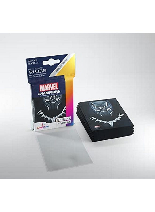 Gamegenic مارفل أبطال البطولة لعبة الورق أرت سلايفز الرسمية بانثر الأسود؛ عبوة من 50 سلايف فني و1 سلايف شفاف؛ حامل لعبة الورق؛ استخدم مع ألعاب TCG و LCG؛ صنع بواسطة فانتسي فلايت جيمز - Image 5