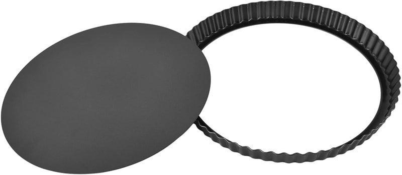 Pssopp Round Tart Pan, Removable Bottom Non Stick Tart Pan, Fluted Quiche for Baking and Serving Delicious ([Thickened] 13-inch live bottom pie plate) - Image 5