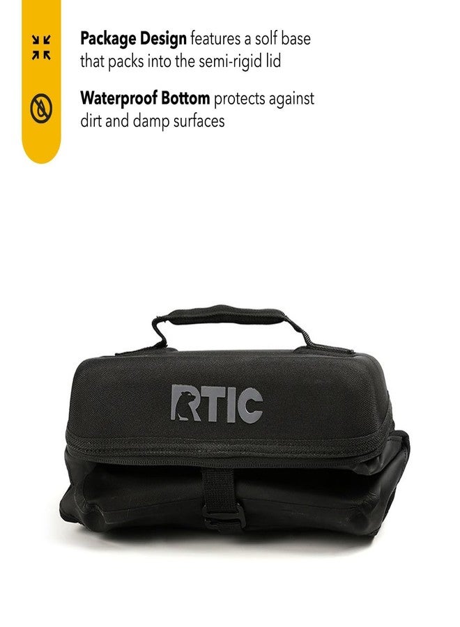 RTIC 8 Can Everyday Cooler, Soft Sided Portable Insulated Cooling for Lunch, Beach, Drink, Beverage, Travel, Camping, Picnic, for Men and Women, Black - Image 3