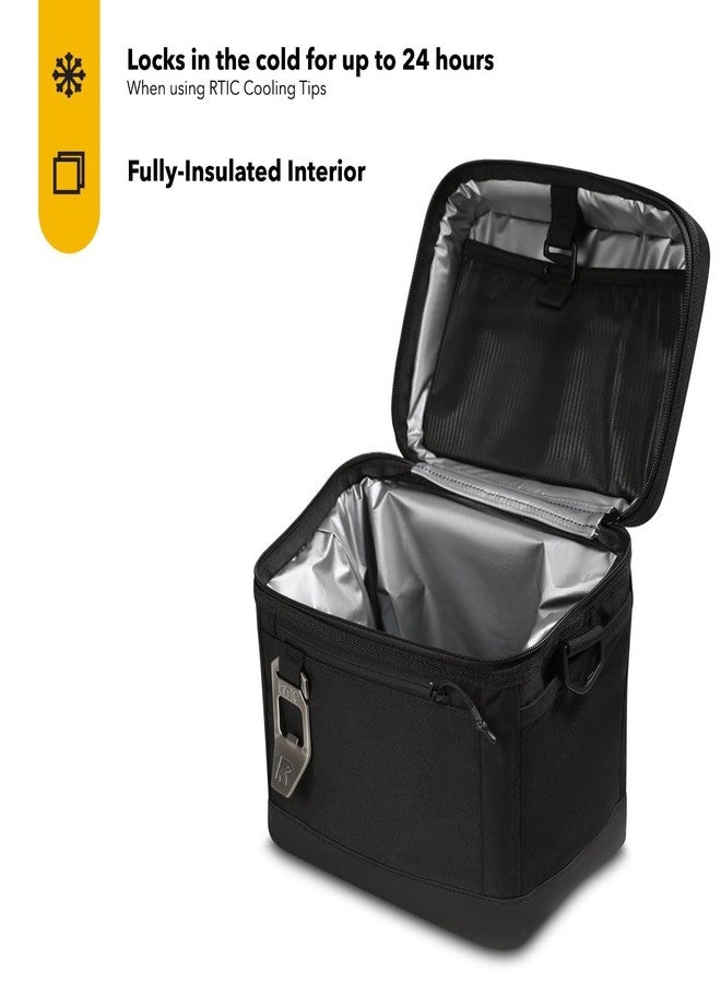 RTIC 8 Can Everyday Cooler, Soft Sided Portable Insulated Cooling for Lunch, Beach, Drink, Beverage, Travel, Camping, Picnic, for Men and Women, Black - Image 2