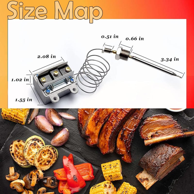 WIRELEL 1177 high limit thermostat fryer switch for Fryer 38 Mpt Stuff Box LCCM2003000 Gas Fryer 301030005 HiLimit Compatible With Atosa Catering Equipment - Image 4