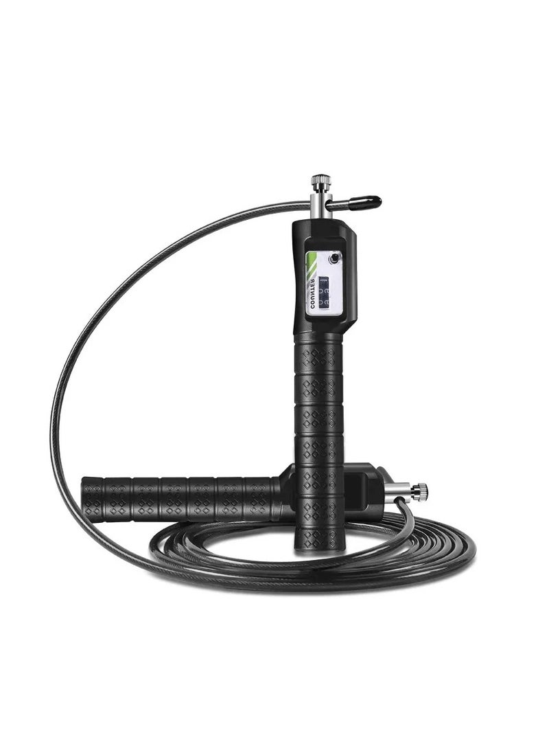 Jump Rope - حبل عالي الجودة للتدريب الخالي من التشابك، مقابض ذكية من الفوم مع محمل كروي - مثالي للتدريب السريع والتحمل حبل نط (ازرق) - Image 1