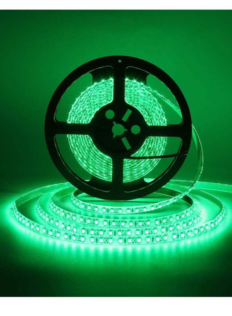 يوويل شريط إضاءة LED لتزيين المنزل وغرفة النوم 12 وات SMD 2835128 LEDS 24VDC CRI 90 5 متر لفة IP20 أخضر  - Image 1