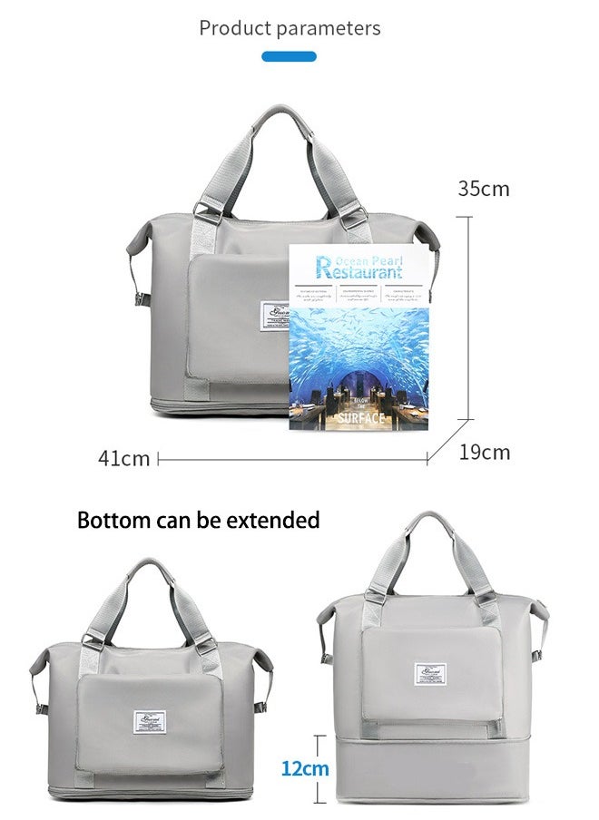 DUNISO - Sports Gym Bag with Wet Pocket & Shoes Compartment, Weekender Overnight Bag for Travel Gym Yoga Travel Duffel Bag for Men and Women Lightweight - Image 1