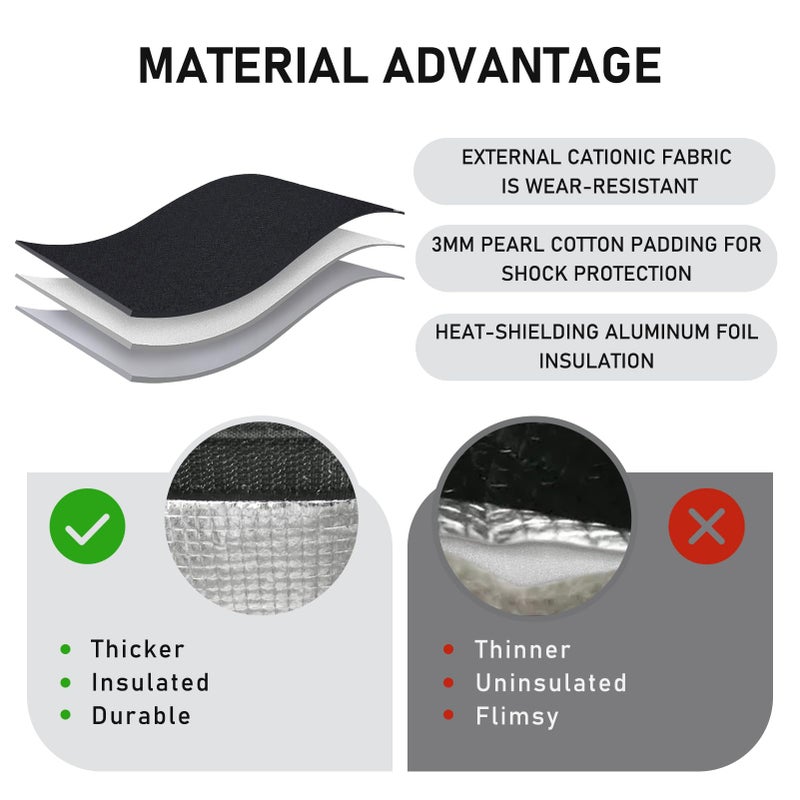 TELLUMO Lunch bag, Insulated Lunch Bag for Women Men Large Lunch Box Container Reusable Leakproof Tote for Office, Work, School, Beach or Travel (Dark) - Image 3