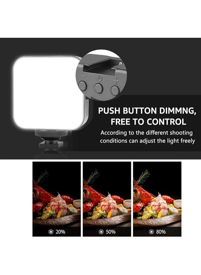 PLOKAMA PK-70 LED Video Light, Dimmable Camera Light Panel with Adjustable Brightness & Color Temperature 3200K-5600K, Rechargeable Battery, for YouTube, Photography, Vlogging, Zoom, Streaming - Image 4