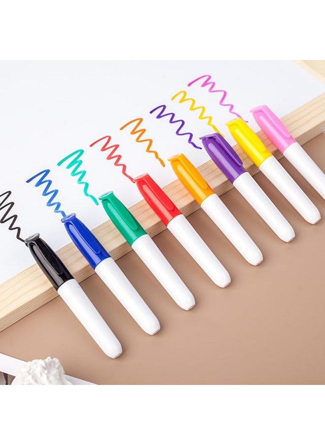 SKKSTATIONERY 36-Pcs Mini Markers, Assorted Colors, Mini Colored Permanent Markers, Marker Pens 3.5'', Markers  - Image 3